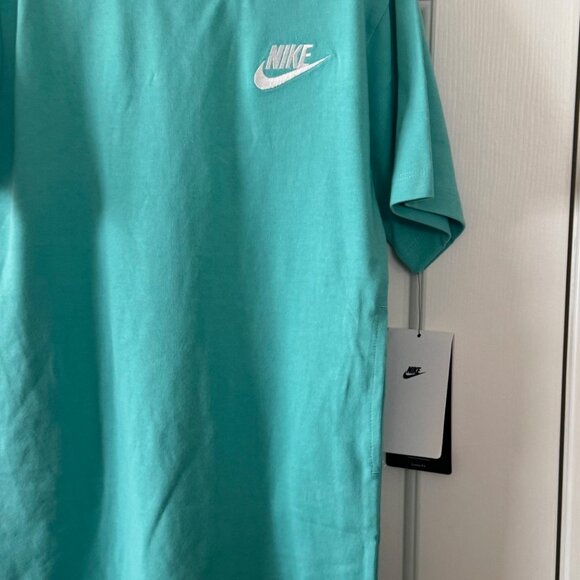 Nike Girls Mint Green T Shirt Dress Front Pockets Size M Medium 6 New with Tags - Picture 4 of 11